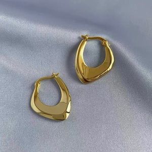 Gold hoop earrings 18k gold plated 925 sterling silver